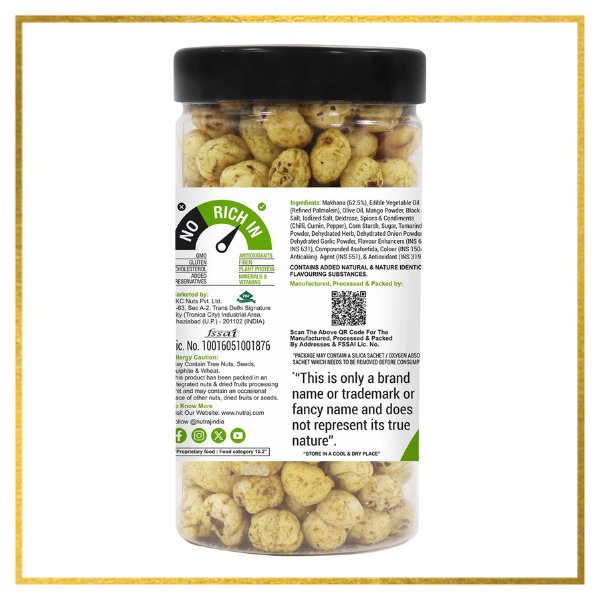 Snackrite Makhana Combo (Pack of 2) - Pudina Chatka Flavor - 70g × 2 | Popped Lotus Seed | Flavoured Fox Nuts