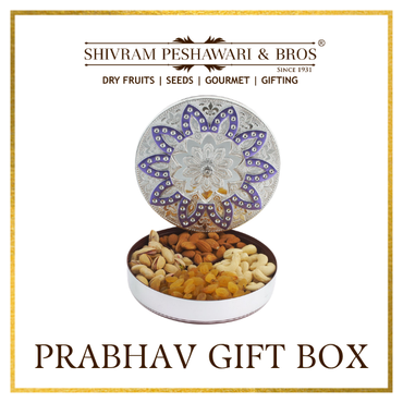 Prabhav Dry Fruits Gift Box - 200 Grams (50 Grams each of Almonds,Cashew,Raisins & Pistas)