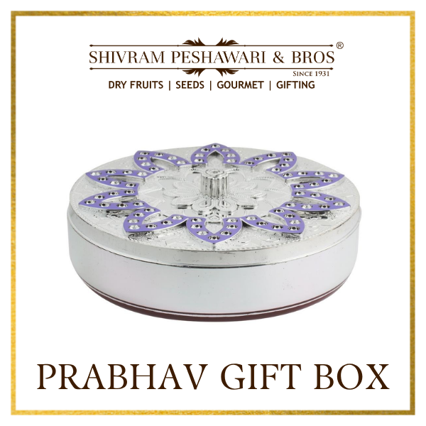 Prabhav Dry Fruits Gift Box - 200 Grams (50 Grams each of Almonds,Cashew,Raisins & Pistas)