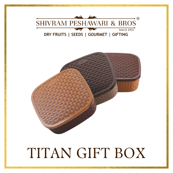 Titan Dry Fruits Gift Box - 400 Grams (100 Grams each of Almonds,Cashew,Raisins & Pistas)