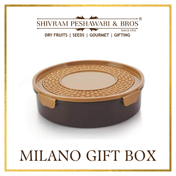 Milano Dry Fruits Gift Box - 400 Grams (100 Grams each of Almonds,Cashew,Raisins & Pistas)