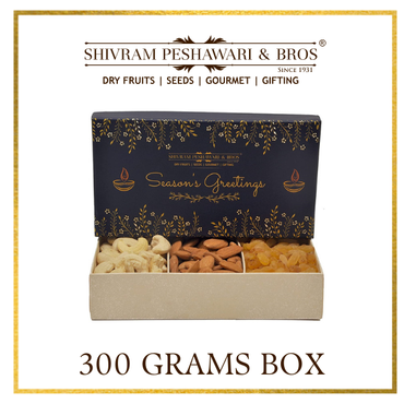300 Grams - Customized Gift Box (100 Grams each of Almonds, Cashews & Raisins)