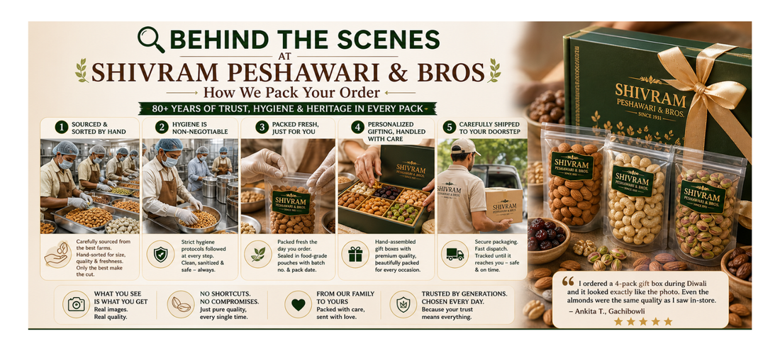 🔍 Behind the Scenes at Shivram Peshawari & Bros: How We Pack Your Order