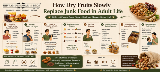 How Dry Fruits Slowly Replace Junk Food in Adult Life