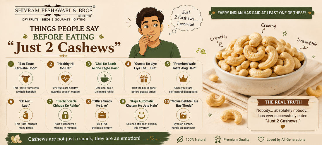 Things People Say Before Eating “Just 2 Cashews”