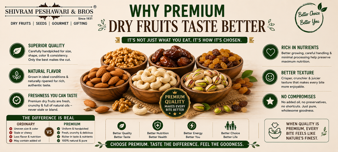 Why Premium Dry Fruits Taste Better