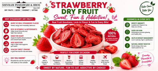Strawberry Dry Fruit: Sweet, Fun & Addictive