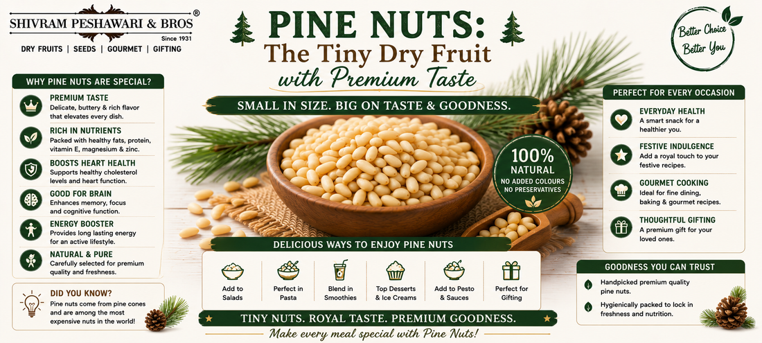 Pine Nuts: The Tiny Dry Fruit with Premium Taste
