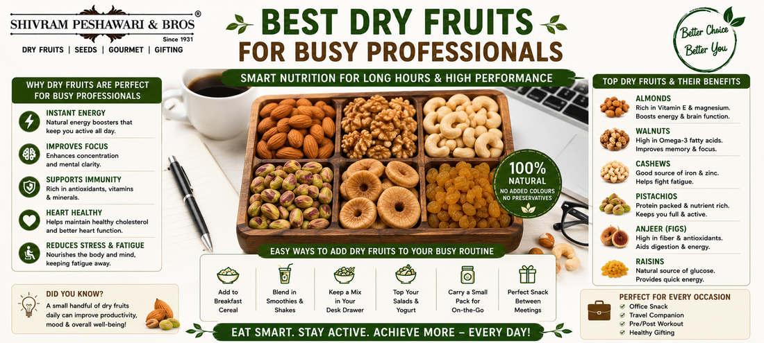 Best Dry Fruits for Busy Professionals