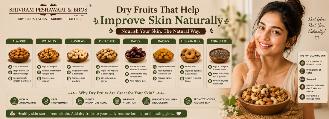 Dry Fruits That Help Improve Skin Naturally