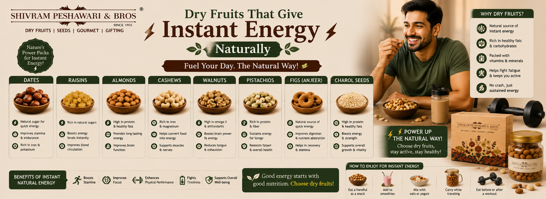Dry Fruits That Give Instant Energy Naturally