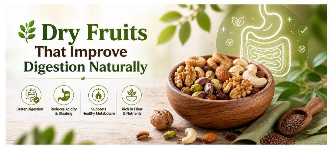 🌿 Dry Fruits That Improve Digestion Naturally