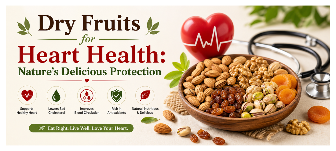 ❤️ Dry Fruits for Heart Health: Nature’s Delicious Protection