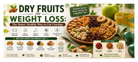 🥜 Dry Fruits for Weight Loss: The Smart, Healthy Way to Cut Cravings
