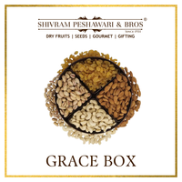 Grace Dry Fruits Gift Box - 400 Grams (100 Grams each of Almonds,Cashew,Raisins & Pistas)