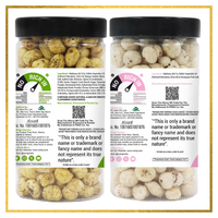 Snackrite Makhana Combo (Pack of 2) - Himalayan Salt (70g) and Pudina Chatka Flavor (70g) | Popped Lotus Seed | Flavoured Fox Nuts