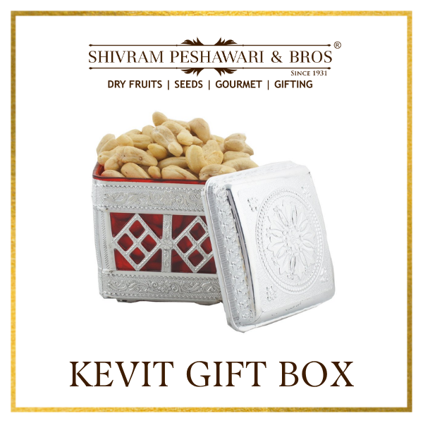Kevit Dry Fruits Gift Box Combo - (150 Grams each of Almonds & Cashews)