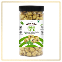 Snackrite Makhana Combo (Pack of 2) - Pudina Chatka (70g) and Peri Peri Flavor (70g) | Popped Lotus Seed | Flavoured Fox Nuts