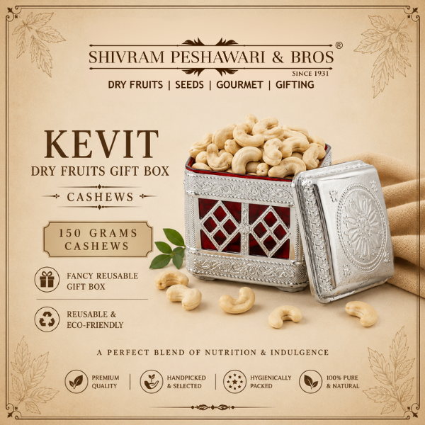 Kevit Dry Fruits Gift Box - (150 Grams each of Cashews)