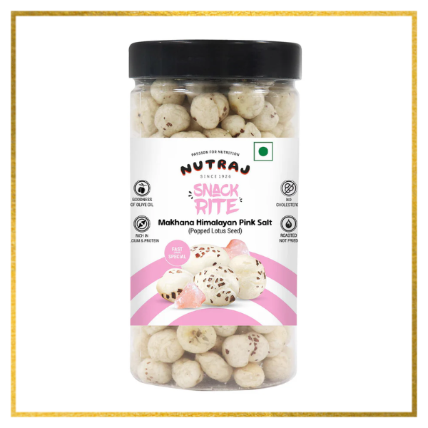 Snackrite Makhana Combo (Pack of 2) - Himalayan Pink Salt - 70g × 2 | Popped Lotus Seed | Flavoured Fox Nuts