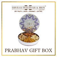 Prabhav Dry Fruits Gift Box - 200 Grams (50 Grams each of Almonds,Cashew,Raisins & Pistas)