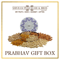 Prabhav Dry Fruits Gift Box - 200 Grams (50 Grams each of Almonds,Cashew,Raisins & Pistas)