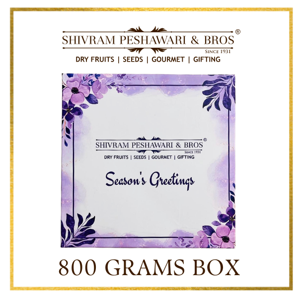 800 Grams - Customized Gift Box (200 Grams each of Almond, Cashews, Raisins & Pistachios)