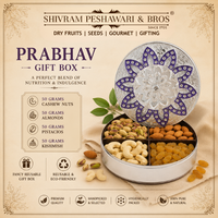 Prabhav Dry Fruits Gift Box - 200 Grams (50 Grams each of Almonds,Cashew,Raisins & Pistas)