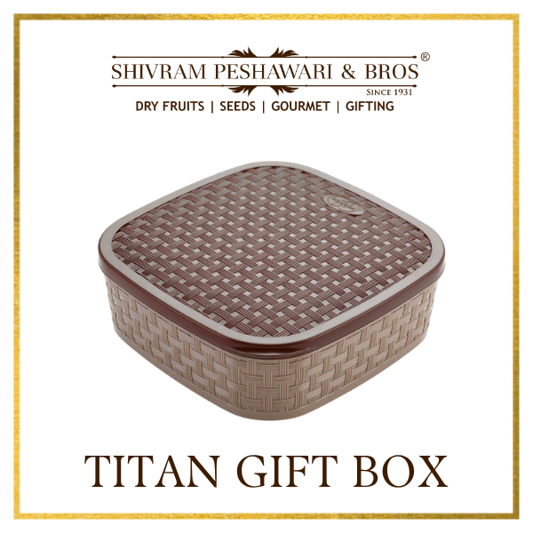 Titan Dry Fruits Gift Box - 400 Grams (100 Grams each of Almonds,Cashew,Raisins & Pistas)