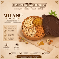 Milano Dry Fruits Gift Box - 400 Grams (100 Grams each of Almonds,Cashew,Raisins & Pistas)