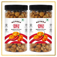 Snackrite Makhana Combo (Pack of 2) - Peri Peri Flavor - 70g × 2 | Popped Lotus Seed | Flavoured Fox Nuts