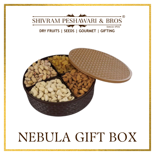 Nebula Dry Fruits Gift Box - 800 Grams (200 Grams each of Almonds,Cashew,Raisins & Pistas)