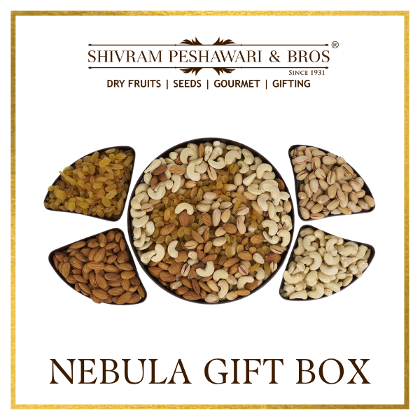Nebula Dry Fruits Gift Box - 800 Grams (200 Grams each of Almonds,Cashew,Raisins & Pistas)