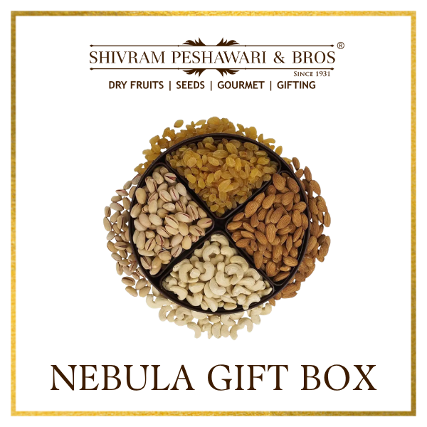 Nebula Dry Fruits Gift Box - 800 Grams (200 Grams each of Almonds,Cashew,Raisins & Pistas)
