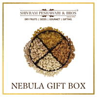 Nebula Dry Fruits Gift Box - 800 Grams (200 Grams each of Almonds,Cashew,Raisins & Pistas)