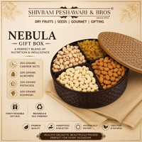 Nebula Dry Fruits Gift Box - 800 Grams (200 Grams each of Almonds,Cashew,Raisins & Pistas)