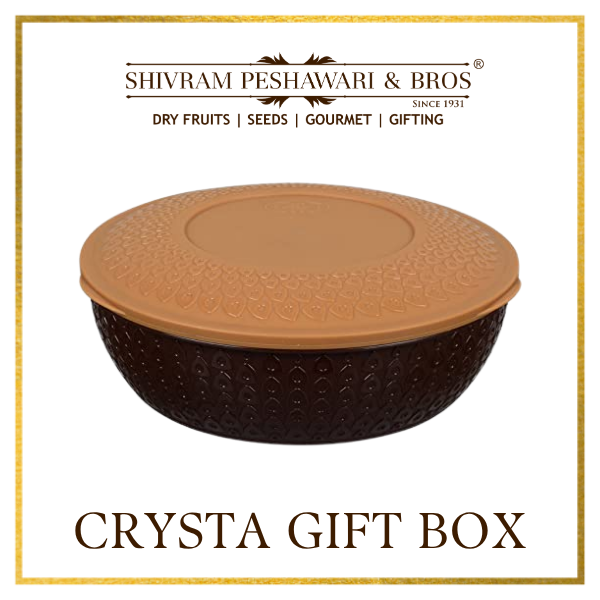 Crysta Dry Fruits Gift Box - 800 Grams (200 Grams each of Almonds,Cashew,Raisins & Pistas)