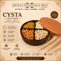 Crysta Dry Fruits Gift Box - 800 Grams (200 Grams each of Almonds,Cashew,Raisins & Pistas)