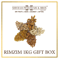 Big Rimzim Dry Fruits Gift Box - 1Kg (200 Grams each of Almonds,Cashew,Raisins,Pistas & Dates) (Copy)