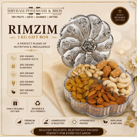 Big Rimzim Dry Fruits Gift Box - 1Kg (200 Grams each of Almonds,Cashew,Raisins,Pistas & Dates) (Copy)