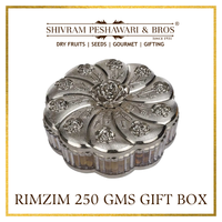 Small Rimzim Dry Fruits Gift Box - 250 Grams (50 Grams each of Almonds,Cashew,Raisins,Pistas & Dates)