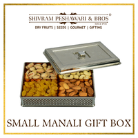 Small Manali Dry Fruits Gift Box - 200 Grams (50 Grams each of Almonds,Cashew,Raisins & Pistas)