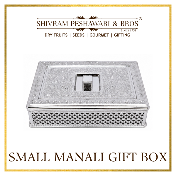 Small Manali Dry Fruits Gift Box - 200 Grams (50 Grams each of Almonds,Cashew,Raisins & Pistas)