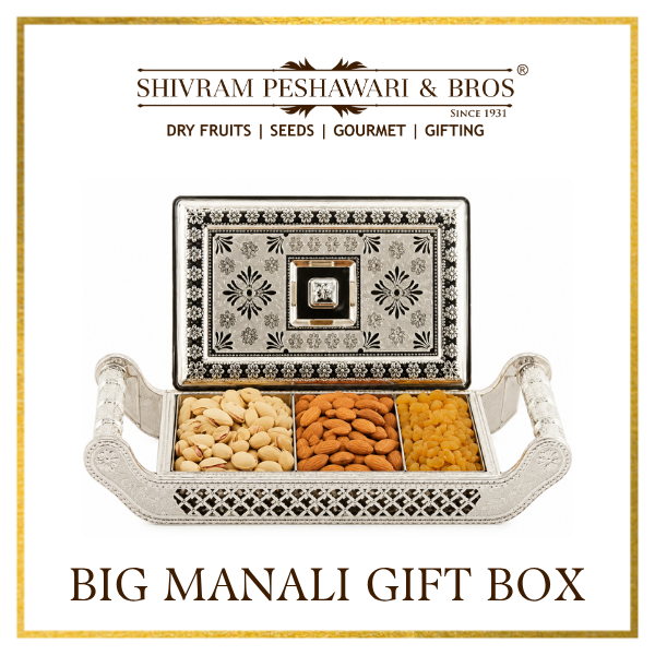 Big Manali Dry Fruits Gift Box - 400 Grams (100 Grams each of Almonds,Cashew,Raisins & Pistas)