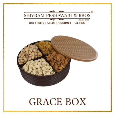 Grace Dry Fruits Gift Box - 400 Grams (100 Grams each of Almonds,Cashew,Raisins & Pistas)